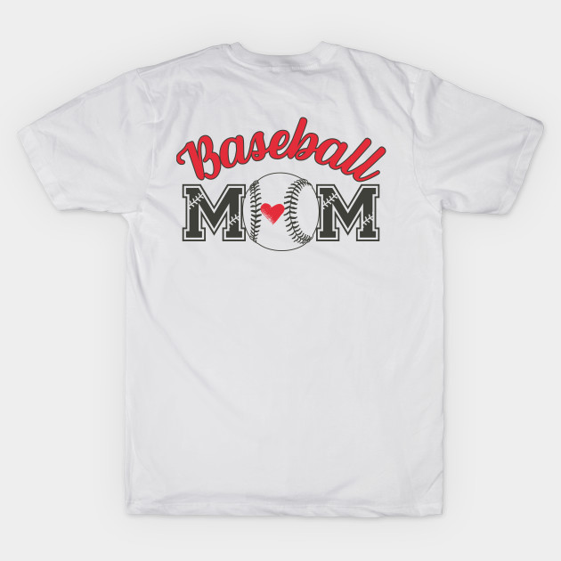 Baseball Mom with Heart Inside the Ball by KnockingLouder